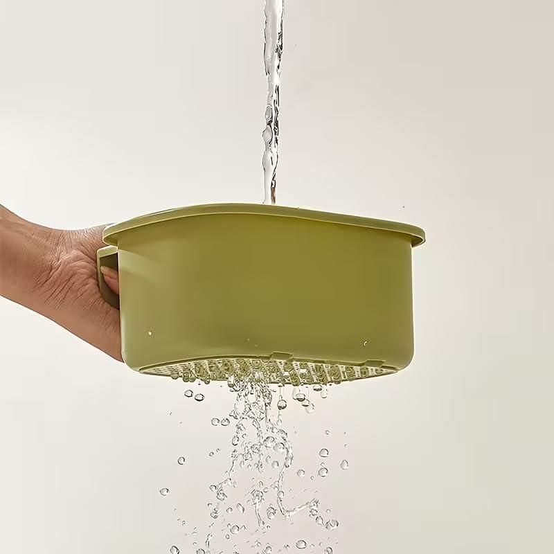 Anti-Slip Hanging Drain Basket – Smart, Mess-Free Sink Storage