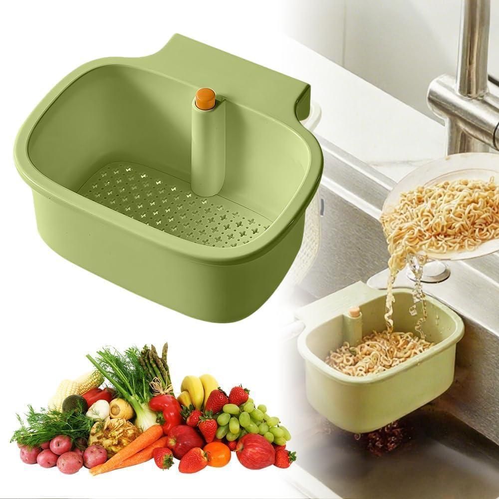 Anti-Slip Hanging Drain Basket – Smart, Mess-Free Sink Storage