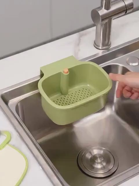 Anti-Slip Hanging Drain Basket – Smart, Mess-Free Sink Storage